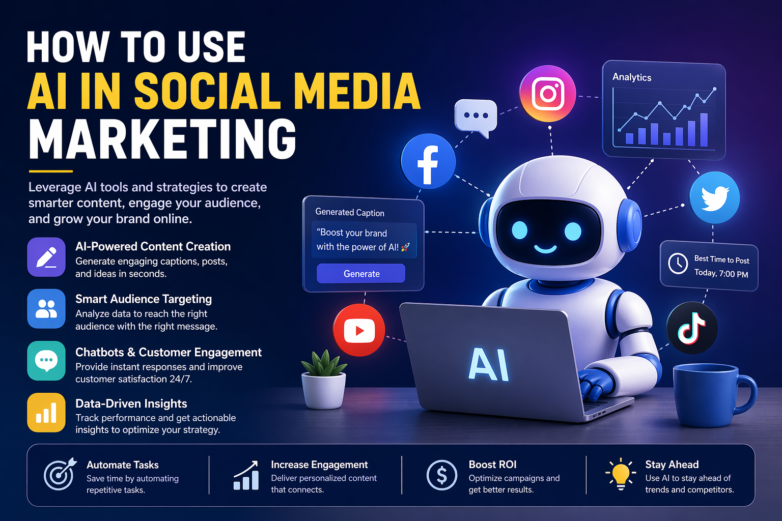 Read more about the article How to Use AI in Social Media Marketing