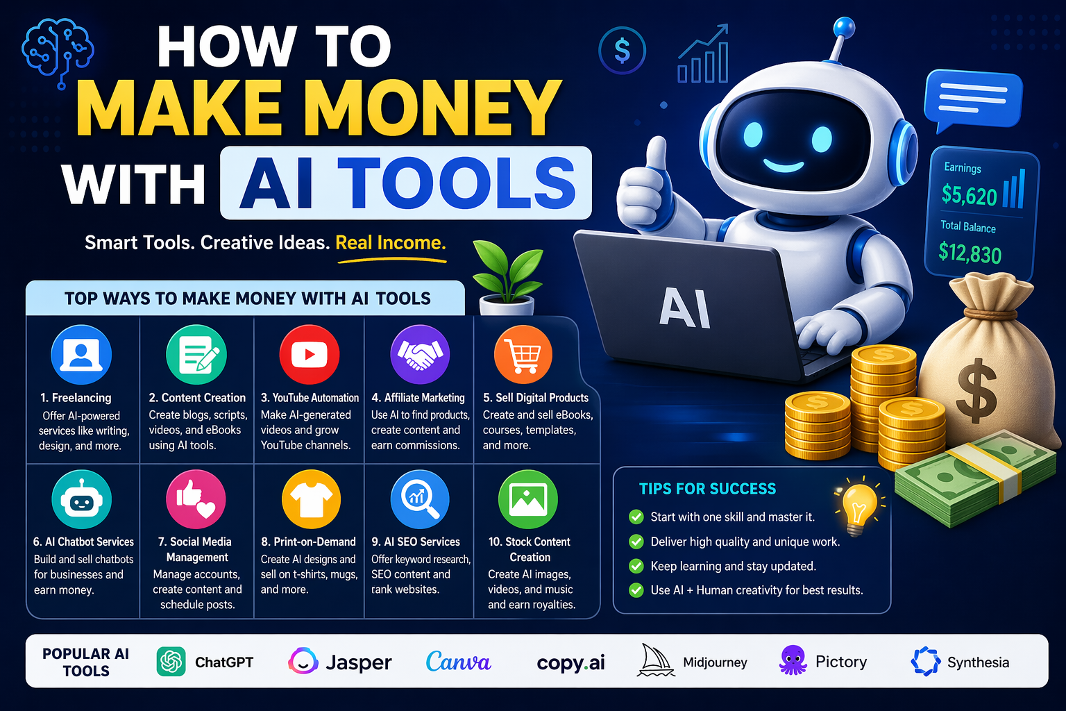 Read more about the article How to Make Money with AI Tools