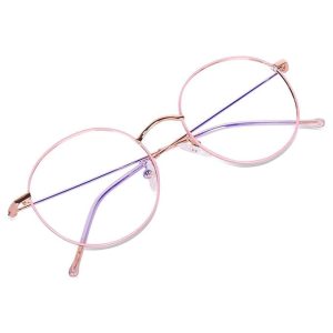 Round Shape Blue Cut Antiglare Computer Eyeglasses For Men And Women